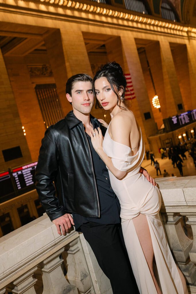 Rachel and Lucas Grand Central Terminal New York City portrait